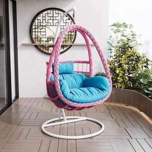 Modern Outdoor Wicker Hanging <b>Egg</b> <b>Chair</b> Basket Water Drop Swing <b>for</b> <b>Bedroom</b> Hotel Living Room - Product Image 5