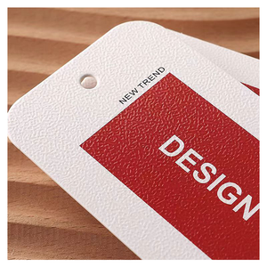 Forme personnalisée écologique estampage à chaud étiquettes suspendues pour vêtements sacs chaussures avec papier de luxe étiquettes volantes et logo - Product Image 3