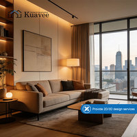 Servicio de Diseño de Interiores en Tonos Cálidos, Renderizado 2D/3D, Diseño de Interiores Moderno y Lujoso, Material de Construcción Integral, Decoración del Hogar