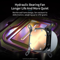 Radiateur d'ordinateur en aluminium de 240 mm avec affichage de la température, pompe et ventilateur pour refroidissement liquide de PC, boîtier d'ordinateur, LED RGB