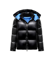 Parka d'hiver à capuche de créateur, manteau surdimensionné rembourré en duvet d'oie à bulles, Logo personnalisé pour hommes