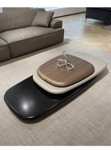 <span class=keywords><strong>Table</strong></span> <span class=keywords><strong>basse</strong></span> ovale pivotante moderne et simple, <span class=keywords><strong>design</strong></span> unique, <span class=keywords><strong>table</strong></span> <span class=keywords><strong>basse</strong></span> en bois pivotante pour la décoration de la maison - Product Image 6