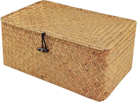 Rangement en osier de haute qualité pour panier cadeau panier de rangement avec couvercle