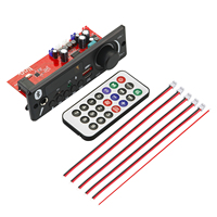 Papan Dekoder MP3 Amplifier 80W Mini Car Kit Mikrofon 6.5mm Pemutar MP3 TF USB AUX 3.5mm DIY Radio FM Audio Rumah