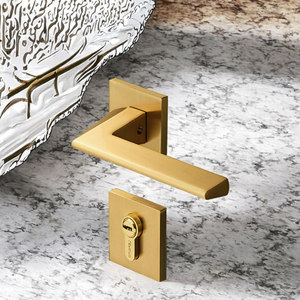 Manija Cuadrada Minimalista de Zinc para Puertas y Ventanas de Hotel, con Fácil Instalación y Función Ambidextra - Product Image 3