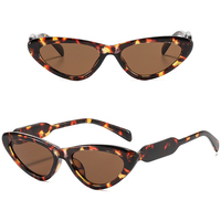 Lunettes de soleil unisexes DL avec protection UV400, montures intégrales, logo personnalisé, style œil de chat, triangle