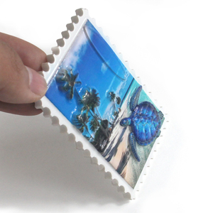 Imán de Refrigerador con Forma de Sello Personalizado, Recuerdos Coloridos en 3D con Temática Oceánica, Animal Marino Tropical, Tortuga Marina - Product Image 3