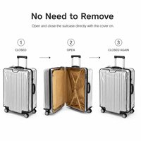 Housse de protection durable pour valise, imperméable et résistante aux rayures, idéale pour les voyages à l'aéroport