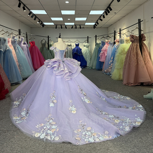 Dy6931 Light Purple Sequined Beading Quinceanera Ball Gown Birthday Girls Party <b>Dress</b> Shoulder Lace <b>Princess</b> <b>Adult</b> Ceremony - Product Image 4