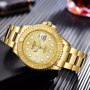 Montre mécanique automatique de luxe MICE en or, cadran rond de 40 mm, cristal saphir, bracelet pour homme avec affichage de la date - Product Image 2