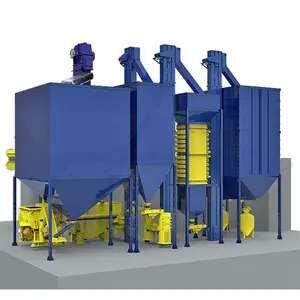 CE Approved Foundry Resin Sand Reclamation Production Line For Casting Iron Steel