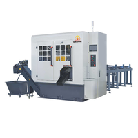 Scie circulaire entièrement automatique pour la découpe de barres métalliques, acier inoxydable, moteur 7,5 kW, tension hydraulique, CNC