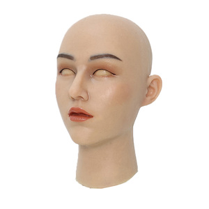 Masque en silicone transgenre personnalisé, masque réaliste pour le visage, peau réelle avec <span class=keywords><strong>maquillage</strong></span> de beauté, masque de fête d'Halloween, cosplay TS - Product Image 3