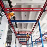 Pont roulant autoportant de 5 tonnes avec conception antisismique et palan électrique