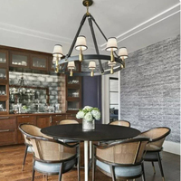 Luminaires suspendus de style rétro américain pour restaurant barbecue, style industriel, ambiance bar, lustre d'ingénierie