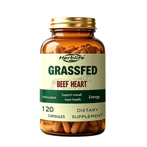 Cápsulas de Corazón de Res Alimentada con Pasto, Liofilizadas, de Marca Privada OEM, Suplemento Dietético Natural para la Salud del Corazón, Antioxidante y Energético - Product Image 1