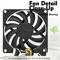 Ventilateur de refroidissement pour boîtier d'ordinateur 80 mm, silencieux, système de refroidissement par eau, ventilateur de châssis 8010, ventilateur axial 8 cm