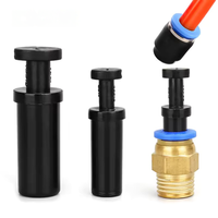 Raccords pneumatiques rapides en nylon de 4 mm/6 mm/8 mm/10 mm/12 mm, embouts de tuyau à pression, connecteurs étanches anti-poussière pour conduites d'air