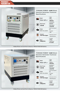 Generador de Gasolina Silencioso de Alto Rendimiento de 25kw para Estación Base de Telecomunicaciones - Product Image 3