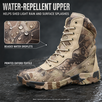 Bottes tactiques imperméables montantes pour hommes, chaussures de randonnée et d'entraînement d'extérieur, chaussures de sécurité robustes professionnelles, vente en gros