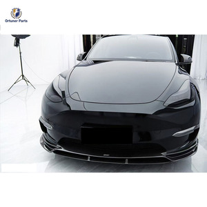 Nuevo Kit de parachoques de carbono estilo <span class=keywords><strong>C3</strong></span> para Tesla Model Y 2021-2024 con faldones laterales de labio delantero difusor trasero Spoiler capó - Product Image 3