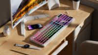 SC703 USB Wired Gaming Keyboard New Transparent & Vibrant RGB Backlit Dual Use for E-Sports & Office Work