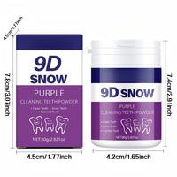 Polvo Dental de Menta 80g, Aliento Fresco, Elimina Manchas Amarillas y de Humo, Anti-Halitosis, Suave para el Cuidado Bucal en el Hogar