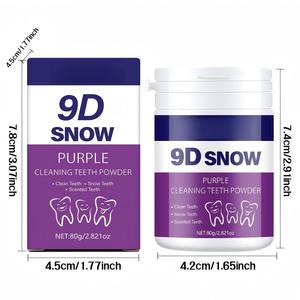Polvo Dental de Menta 80g, <span class=keywords><strong>Aliento</strong></span> Fresco, Elimina Manchas Amarillas y de Humo, Anti-<span class=keywords><strong>Halitosis</strong></span>, Suave para el Cuidado Bucal en el Hogar - Product Image 5