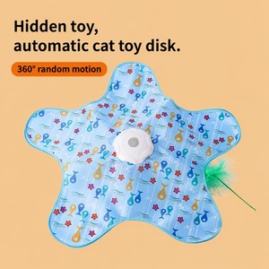Cubierta Interactiva para Caza de Gatos y Tienda de Escondite con Varita de Juguete, Juguete Automático para Mascotas para Aliviar el Aburrimiento - Product Image 1
