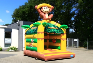 Artículos Inflables para <span class=keywords><strong>Alquiler</strong></span> en Eventos, Brincolín Inflable de Jungla con Temática de Monos, Parque Infantil al Aire Libre para Fiestas Infantiles - Product Image 5
