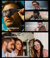 Nuovo Modello XK Pro3 Occhiali Smart AI con Fotocamera da 1.0MP, Ricarica Magnetica, GPS, Navigazione AR, Traduzione Foto, Riconoscimento Oggetti, Chat