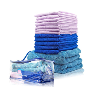 Conjunto de bolsa de toalla de secado de lavado de coche de microfibra NAGARA CARWASH al por mayor trabajo de pulido altamente efectivo varios colores disponibles - Product Image 1