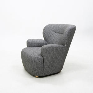 Fauteuil de salon gris texturé, fauteuil de relaxation de luxe, fauteuil inclinable individuel, fauteuil paresseux, mobilier pour appartement, salon, maison - Product Image 4