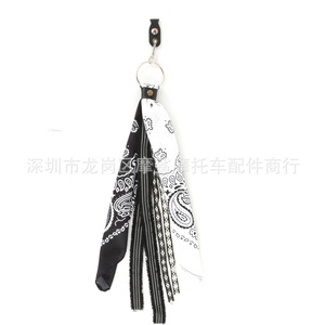 Cintas Decorativas Universales para Manillar de Motocicleta, Estilo Retro Cuadrado, Borlas Decorativas para Moto, Personalizables, Estilo Simple - Product Image 5