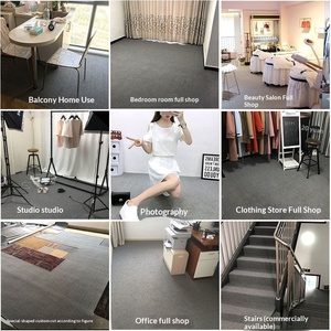 Tappeto Moderno GHT per Ufficio, Tessuto a Macchina, Su Misura, Antimacchia, Grigio, Tagliabile, per Studio <span class=keywords><strong>e</strong></span> Uso Commerciale - Product Image 3