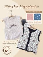 Expédition immédiate : Gilet pour enfants en stock important, 95,5 % coton extensible, doublure en mélange de soie, cardigan sans manches pour garçons et filles