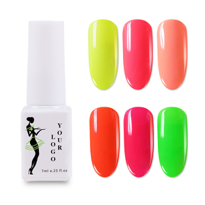 Muestras Gratuitas de Gel UV MSDS, Marca Privada, Gel de Uñas Fluorescente Luminoso LED de Neón Francés, Esmalte de Uñas de Larga Duración - Product Image 4