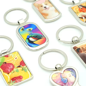 Porte-clés promotionnel personnalisé par sublimation, motif DIY, cadeau, différentes formes, porte-clés blanc vierge pour sublimation - Product Image 3