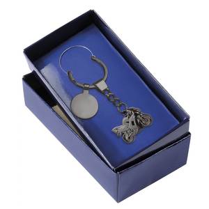 Porte-clés moto personnalisable en chrome noir avec décapsuleur, porte-clés en cuir ciblé pour les entreprises - Product Image 2