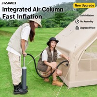 Tente de camping portable gonflable entièrement automatique JIAWEI 6.3, imperméable 3000 mm, protection solaire UPF50