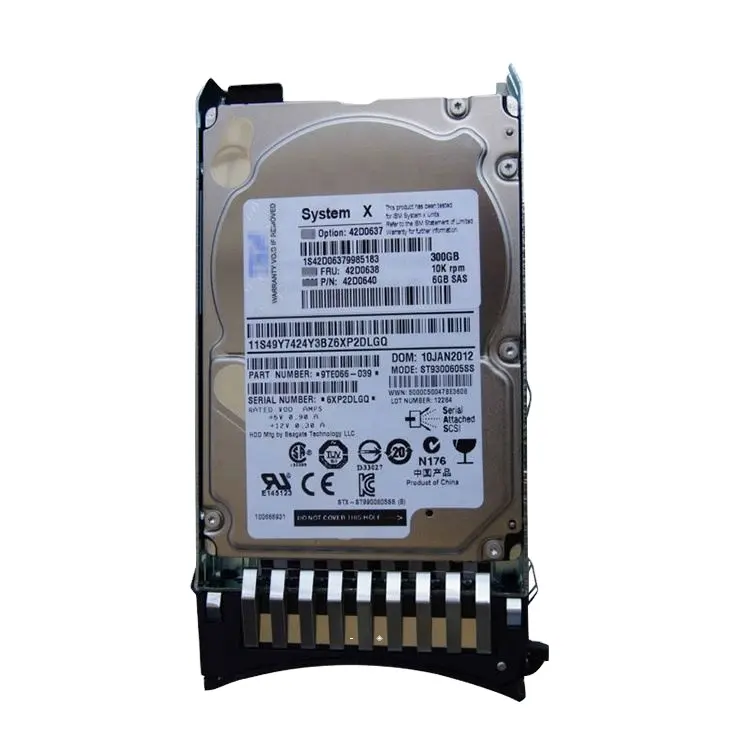 Оригинальный 42D0637 42D0638 300GB 10K 6 Gb/s SAS 2,5 серверный запас жёсткий диск HDD