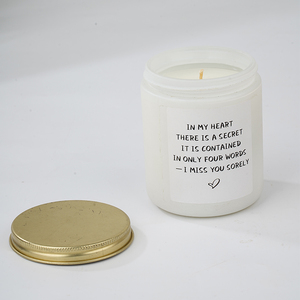 Vela de Cera de Soja con Aroma a Lavanda en Frasco de Vidrio con Forma de Corazón, Regalo para el Día de la Madre, San Valentín, Navidad - Para Hija o Suegra - Product Image 6
