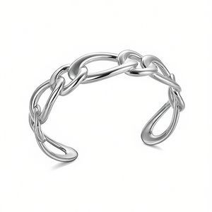 เอมี่ เอมี่สร้อยข้อมือโซ่เชื่อมต่อ B1014 ชุบเงิน ของขวัญเครื่องประดับแฟชั่นสตรี - Product Image 3