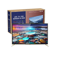 Televisor LED 4K Ultra HD sin Marco, Tamaños Personalizados OEM de 55-85 Pulgadas, Televisor Inteligente Android con WiFi para Hoteles