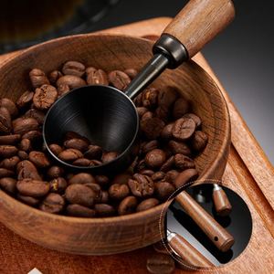 Cucharas Medidoras de Acero Inoxidable con Mango Largo de Madera de Nogal de 15-30 ml, Personalizadas y de Alta Calidad, para Café - Product Image 5