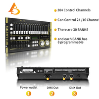 Console d'éclairage professionnelle AICPOSE DMX 512 pour scène, DJ, discothèque, événement, MAX 512Light