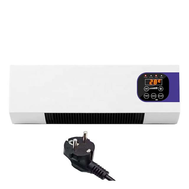 Room Heater Mini Air Conditioner Heating Cooling Dual Use Wall Mounted Ceramic Heating Wireless Remote Electric Winter Heaters