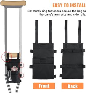 Échantillon gratuit Vente à chaud Sac de béquilles enduites de perles de Taïwan Bâtons de marche à poignée décalée Bâton de marche Béquilles médicales pour personnes âgées - Product Image 5