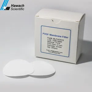 47mm 25 미크론 polysulfone pvdf 섬유 디스크 교환 막