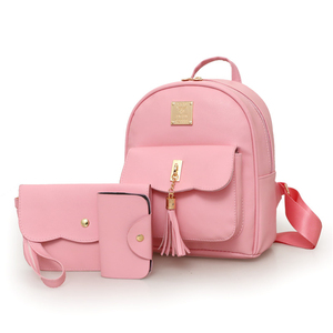 2020 en gros de mode personnalisé <span class=keywords><strong>Femme</strong></span> <span class=keywords><strong>jolie</strong></span> étudiante épaule <span class=keywords><strong>sac</strong></span> à <span class=keywords><strong>dos</strong></span> femmes coréennes Offre Spéciale 3pcs ensemble sacs pour les filles - Product Image 2